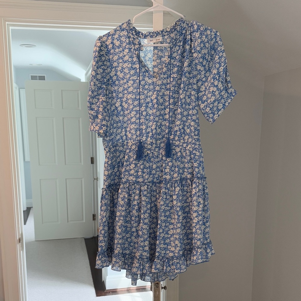 Heartloom Floral Blue Dress